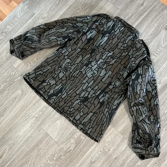 M-65 Tree Bark pattern field jacket men’s sz L, as is - Picture 12 of 16